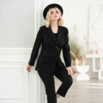 کت تک زنانه دیپلمات مشکی مجلسی و کوتاه