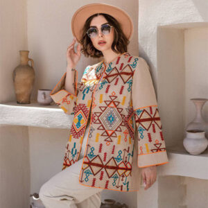 مانتو مدل ملین خنک و تابستونی با پارچه لنین گلدوزی شده