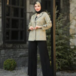 ست کت و شلوار زنانه با پارچه ژاکارد مدل سحر