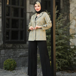 ست کت و شلوار زنانه با پارچه ژاکارد مدل سحر