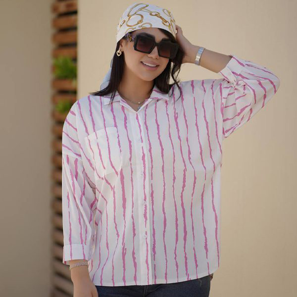 مانتو شومیزی تابستونی و خنک و سبک مدل پری با پارچه الیزه فری سایز 38 تا 44