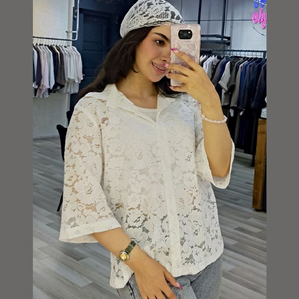 شومیز پیراهنی گیپور پریشاد